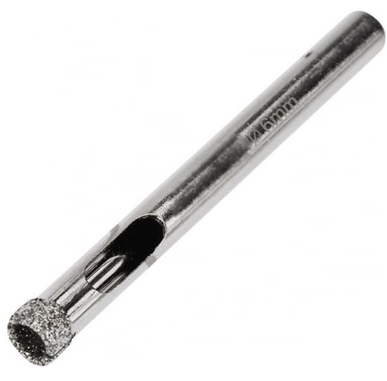 Сверло по стеклу и керамике 6 мм алмазное Kranz KR-92-0001