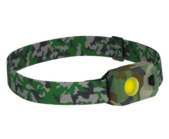 Фонарь налобный светодиодный "РЕКОРД" SH-450, камуфляж(3*LR03), рассеянный свет 2W