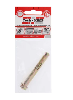 Анкерный болт с гайкой  8*65 (20 шт) - пакет Tech-Krep