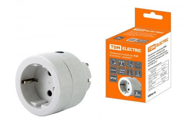 Умный Дом Приемное устройство Р2К (в розетку - компьютерную) для беспроводного управления нагрузкой SQ1508-0212 TDM