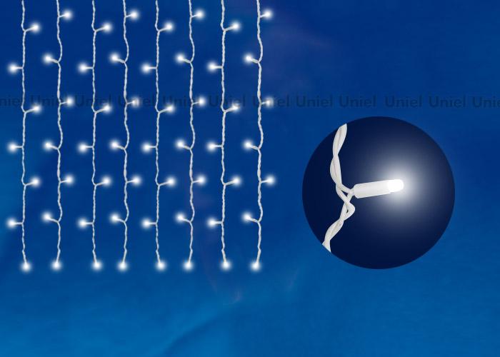 Гирлянда  Занавесвнутренняя  IP20,  1,5х1,5 м, белый, с контроллером, провод прозрачный, 220В,  Uniel 06738